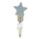 Solid Grey Star Ceramic Cabinet Hook